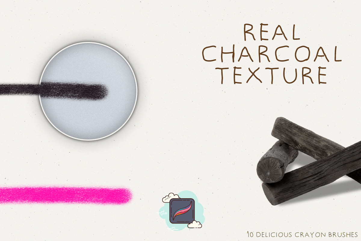 The Procreate Charcoal Box, a Brush Add-On by Just Bia (Photo 3 of 5)