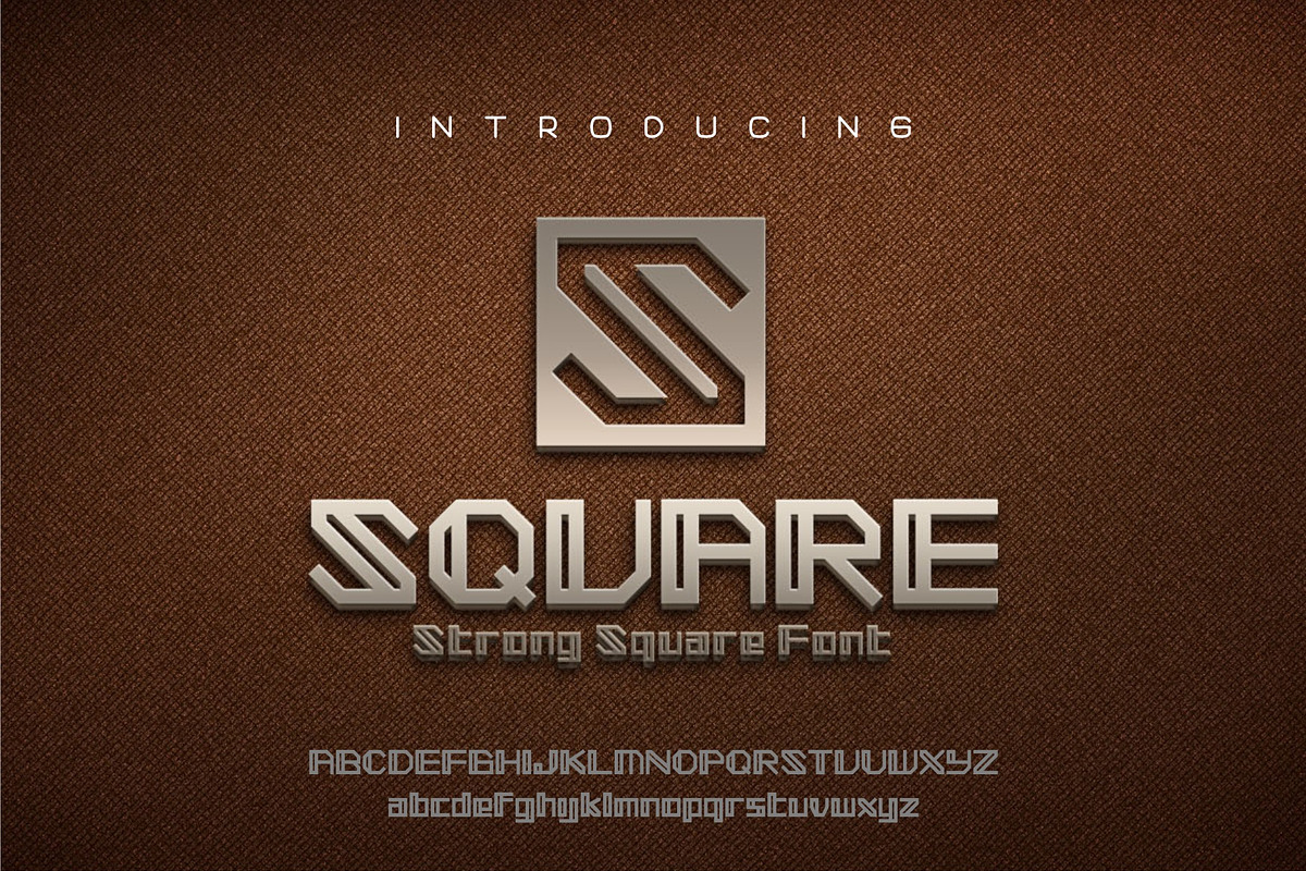 SQUARE - Strong Square font
