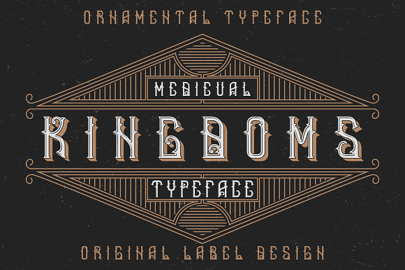 Medieval Kingdoms Label font preview 8