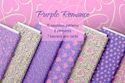 Purple Romance Set, a Pattern Graphic by Zim Varezhkin (Thumbnail 1 of 6)
