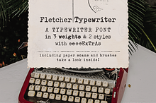 Fletcher Typewriter Font & Extras