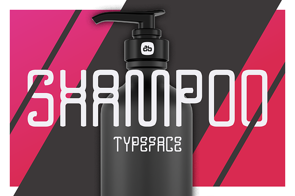 SHAMPOO Experimental Typeface preview 8