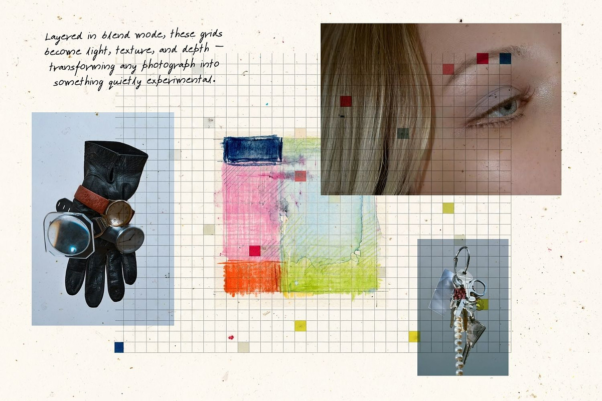 Vintage Graph Paper Abstracts, a Background Graphic by Natali Batu (Photo 12 of 13)