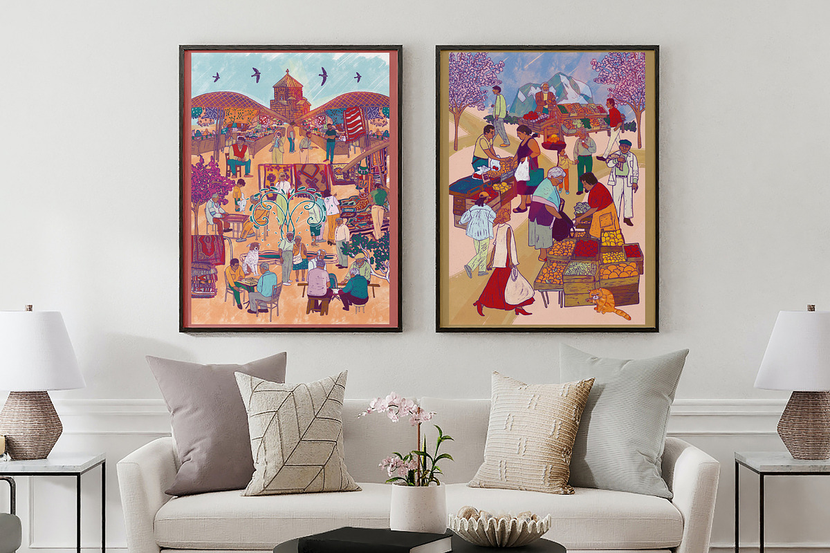 Wimmelbook city posters, a Person Illustration by Carpet Tapete Pretzel (Photo 8 of 8)