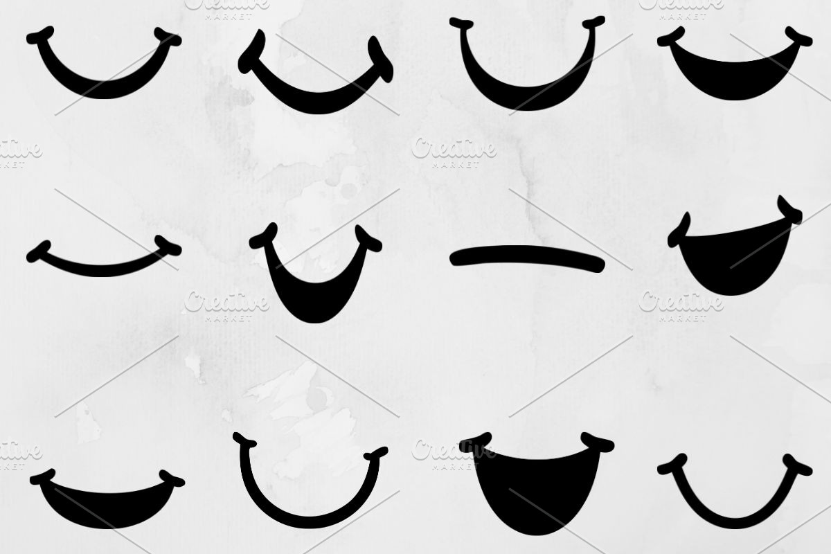 Smile Silhouette SVG #2, a Person Illustration by newminddesign (Photo 1 of 3)
