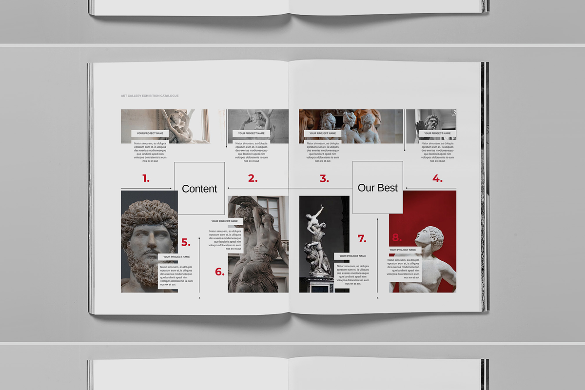 Art Gallery Catalog Layout, a Brochure Template by Boris Cupac