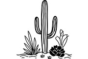 Desert Cactus SVG Bundle, an Object Graphic by Designer_Momina (Thumbnail 8 of 16)