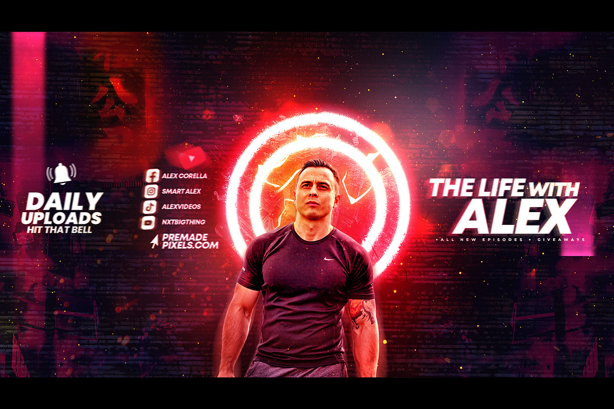 Epic Youtube Channel Art Banners, a Social Media Template by PremadePixels.com (Photo 4 of 6)