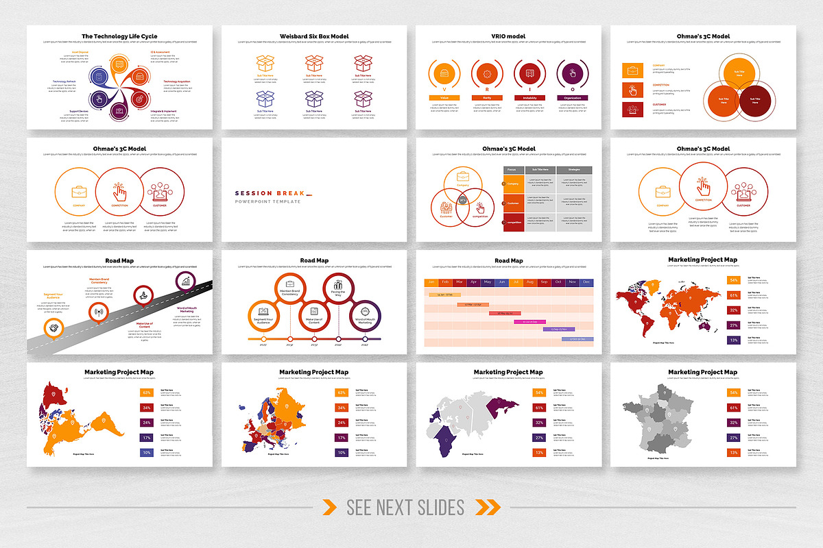 Marketing Strategy PowerPoint, a Presentation Template by White Graphic (Photo 8 of 9)