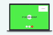 Video Call Mockup PSD l Laptop, a Cups & Container Mockup by ZP Design (Thumbnail 2 of 3)
