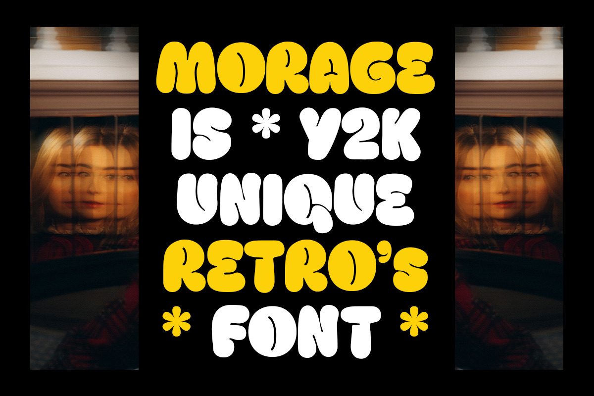 Morage - Y2K Retro Font, a Serif Font by RagamKata (Photo 3 of 9)