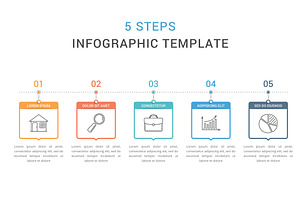 Five Steps Infographic Template