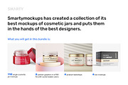 Cosmetic jar mockups bundle, a Packaging Mockup by Smarty Mockups (Thumbnail 2 of 28)