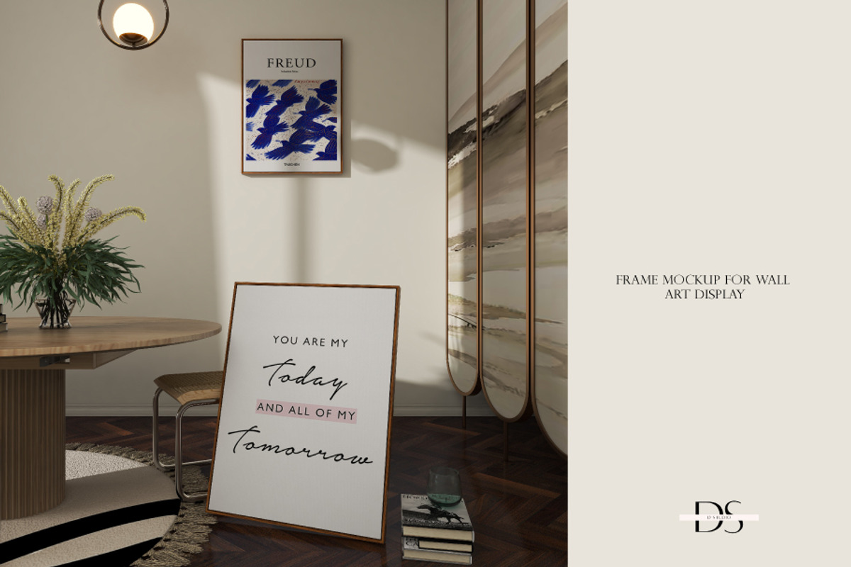 Frame mockup for printable wall art, a Print Template by DSTUDIO888 (Photo 3 of 4)