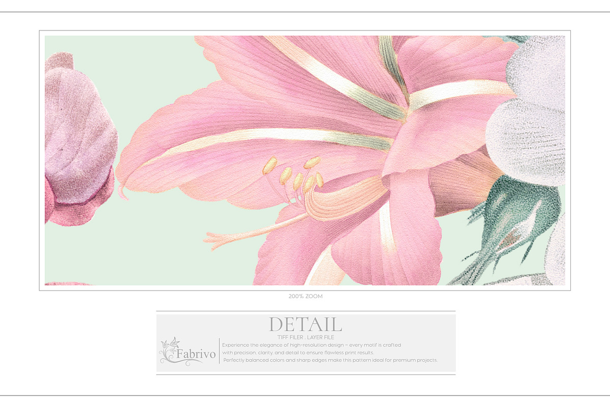 Florenza Botanical Flower Pattern, a Pattern Graphic by Fabrivo (Photo 9 of 10)