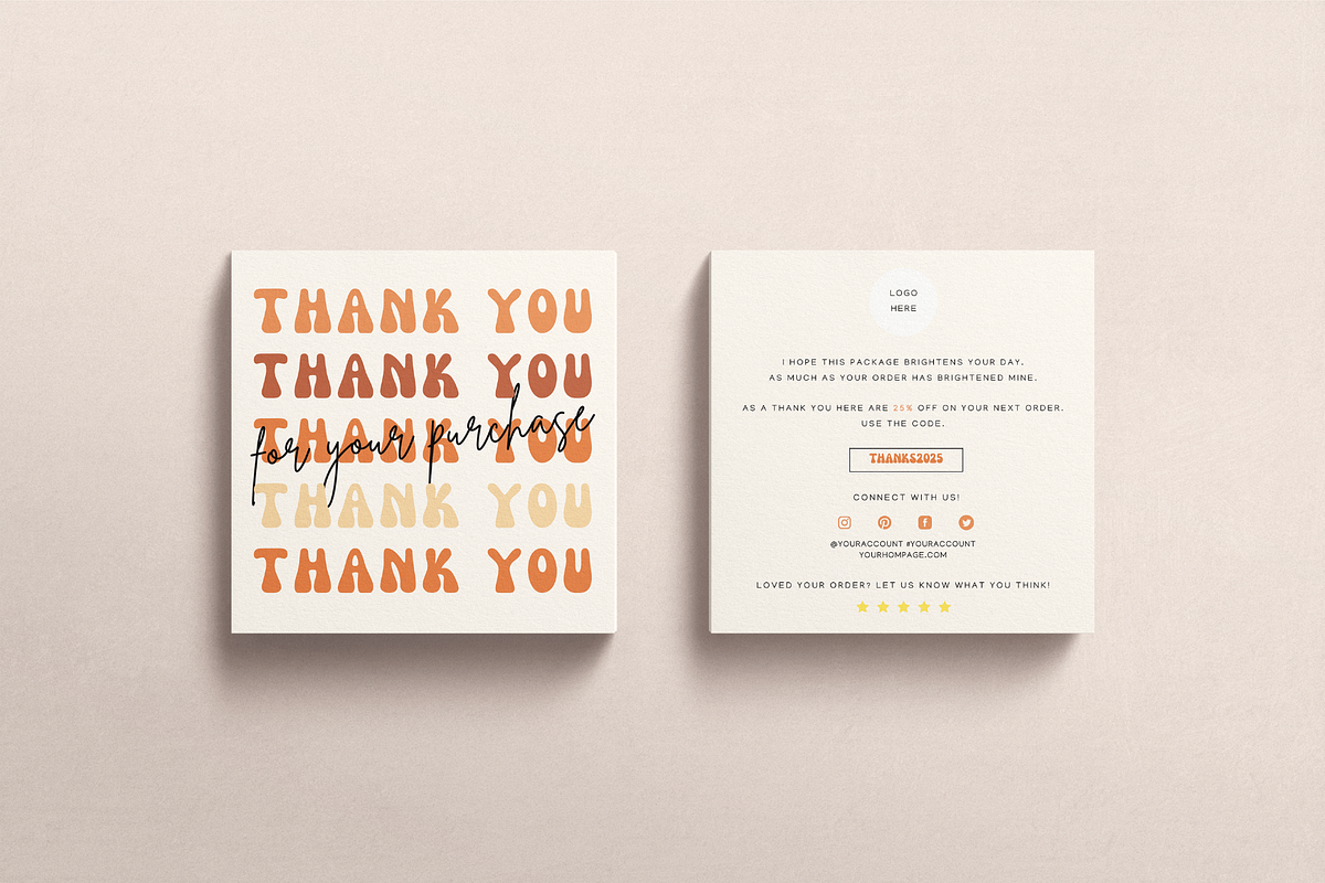 Thank you Card Business Template, a Flyer Template by Hellohastore (Photo 2 of 9)
