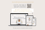 Beauty Website Template Canva Boho, a Landing Page Template by vectorocean (Thumbnail 4 of 11)