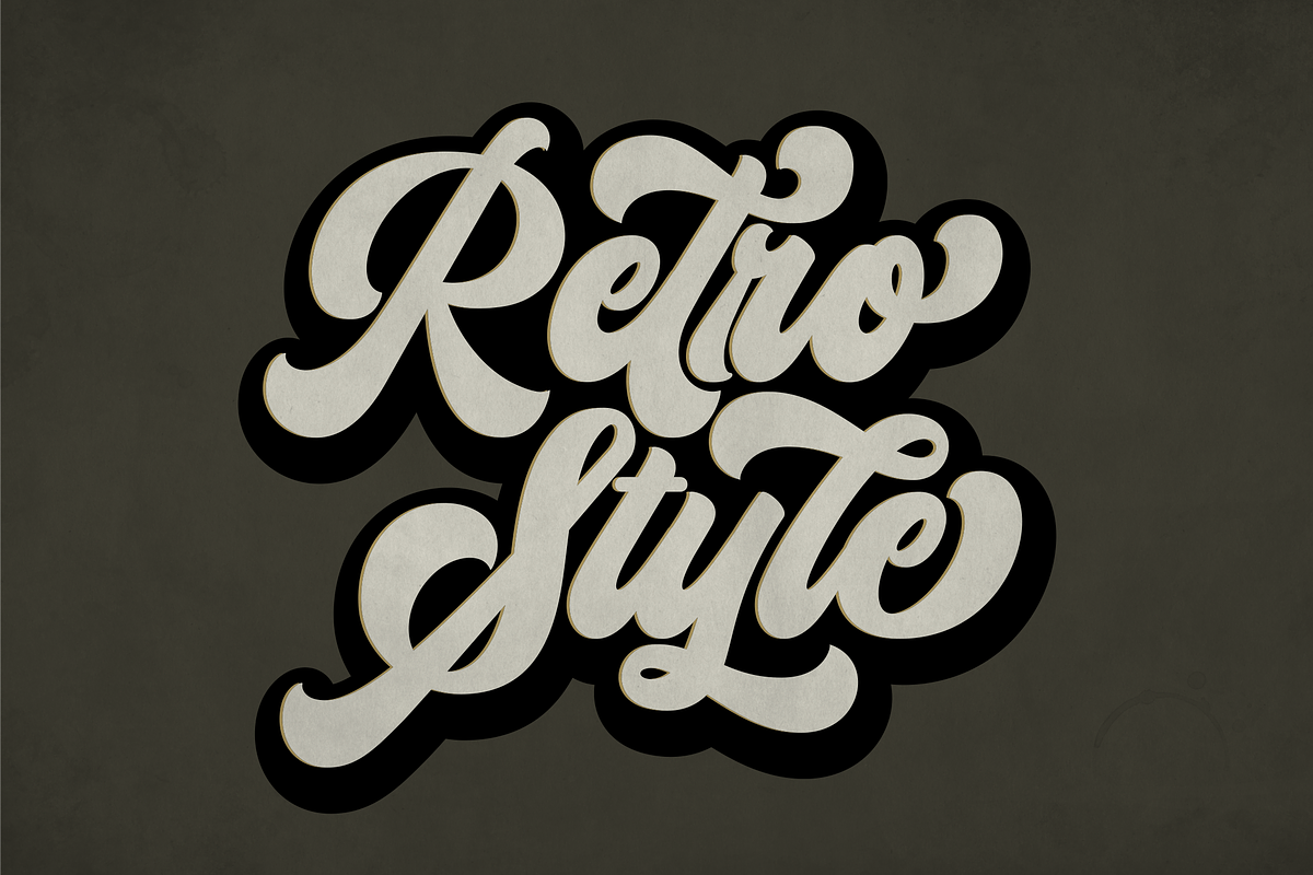Balione Retro Font, a Script Font by Naufal Labs (Photo 2 of 15)