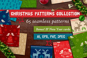 65  Seamless Christmas Patterns