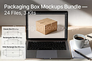 Packaging Box Mockup PSD Bundle Pack, a Packaging Mockup by Dreamanart (Thumbnail 3 of 3)