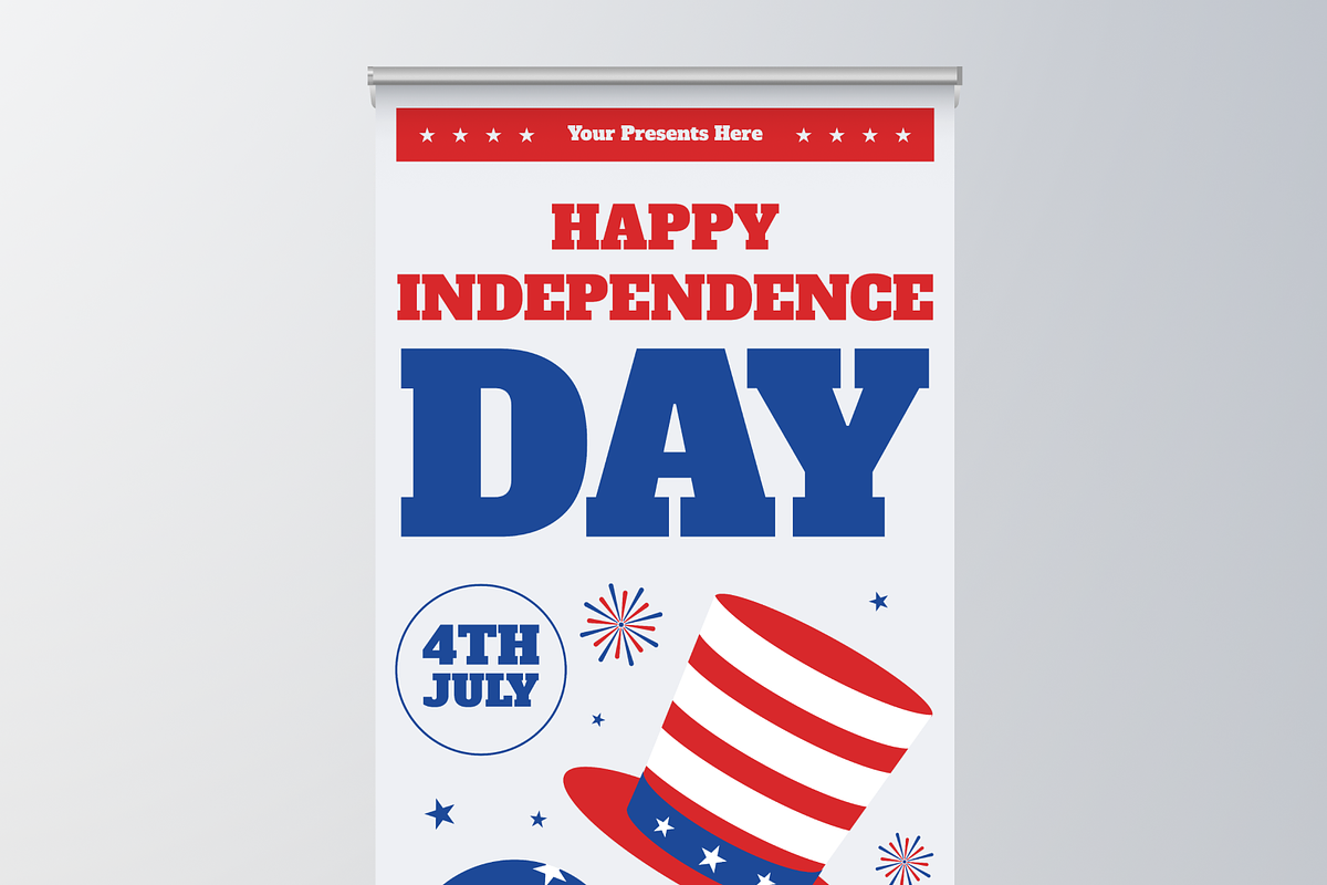 Happy Independence Day RollUp Banner, a Poster Template by Annora Studio (Photo 5 of 6)