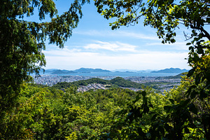 View of Hiroshima bay and city from Mount Mitaki summit, a Nature Photo by GoodGoods