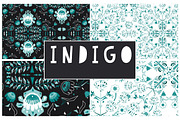 Indigo Seamless Vector Patterns x 10, a Pattern Graphic by illuztrate (Thumbnail 4 of 4)