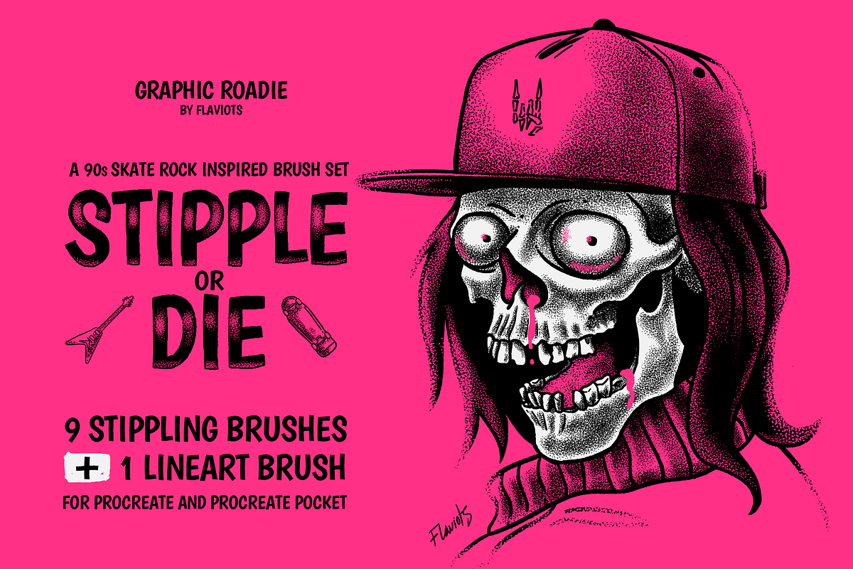 Procreate Ink and Stippling Brushes, a Brush Add-On by Graphic Roadie (Photo 9 of 9)