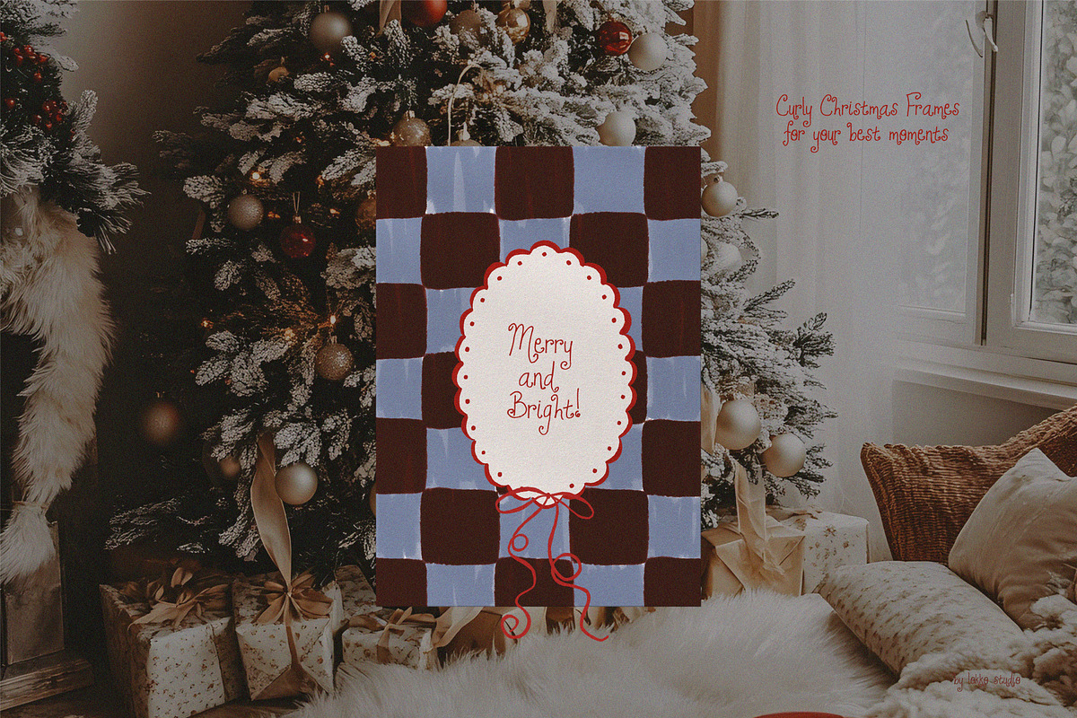 Curly Christmas - Printable Frames, an Object Graphic by lokko studio (Photo 8 of 8)