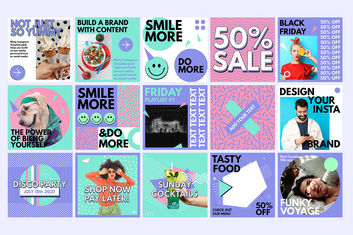 Minty Social Media Templates, a Social Media Template by MindMuse (Photo 4 of 9)