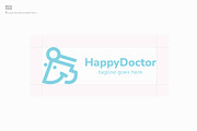 Happy doctor logo, a Branding & Logo Template by blends.studio (Thumbnail 3 of 4)