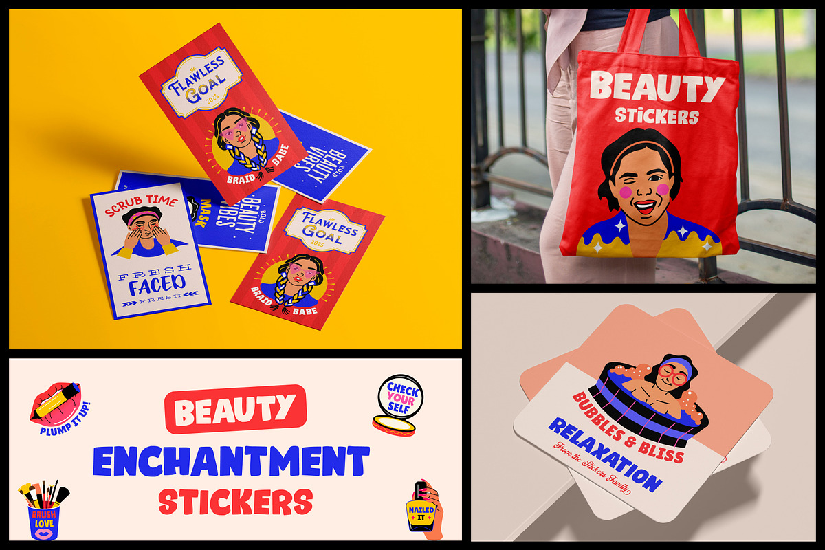 Beauty Stickers Art Set, an Emoji Icon by Brickclay (Photo 3 of 8)