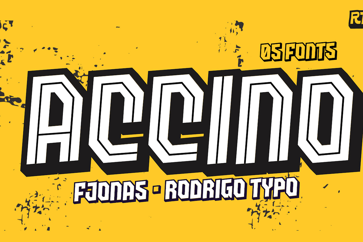 Accino / All Family + Cyrillic, a Sans Serif Font by Rodrigo Typo (Photo 1 of 9)