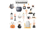 Cute Halloween Clipart - LittleBoo, an Illustration by CharmClipart (Thumbnail 9 of 10)