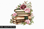 Watercolor Floral Book Clipart, an Illustration by crative8112 (Thumbnail 5 of 11)