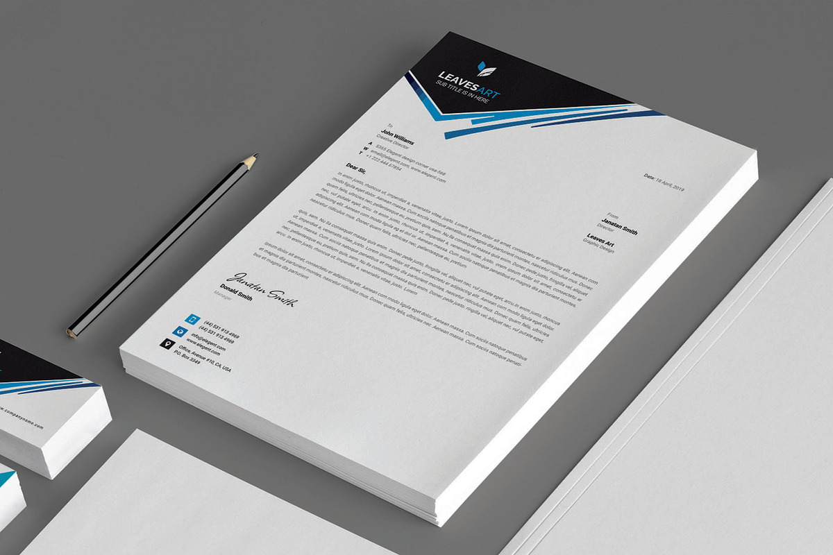 Letterhead & Business Card, a Stationery Template by Pxl_graphic (Photo 2 of 5)