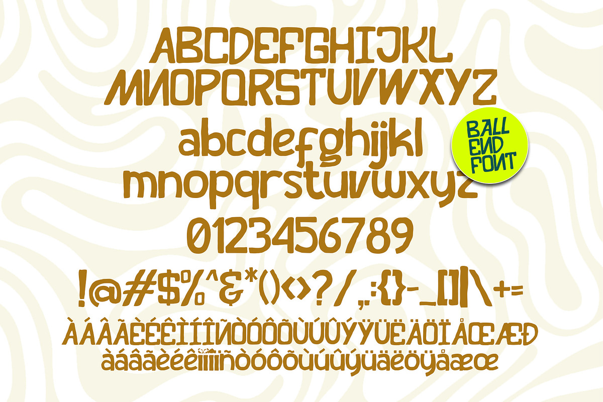BALLEND FONT, a Sans Serif Font by giemons™ (Photo 6 of 6)