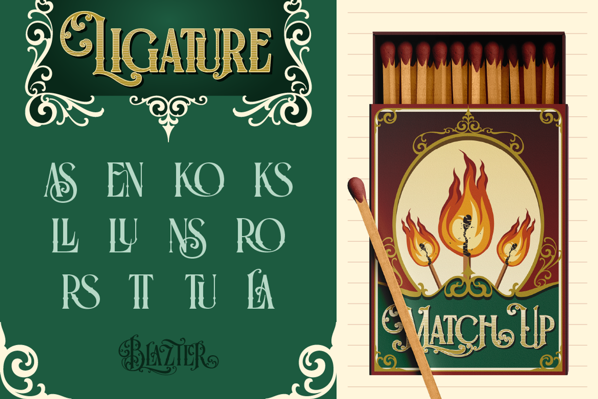 Blazter, a Serif Font by Burntilldead (Photo 6 of 11)