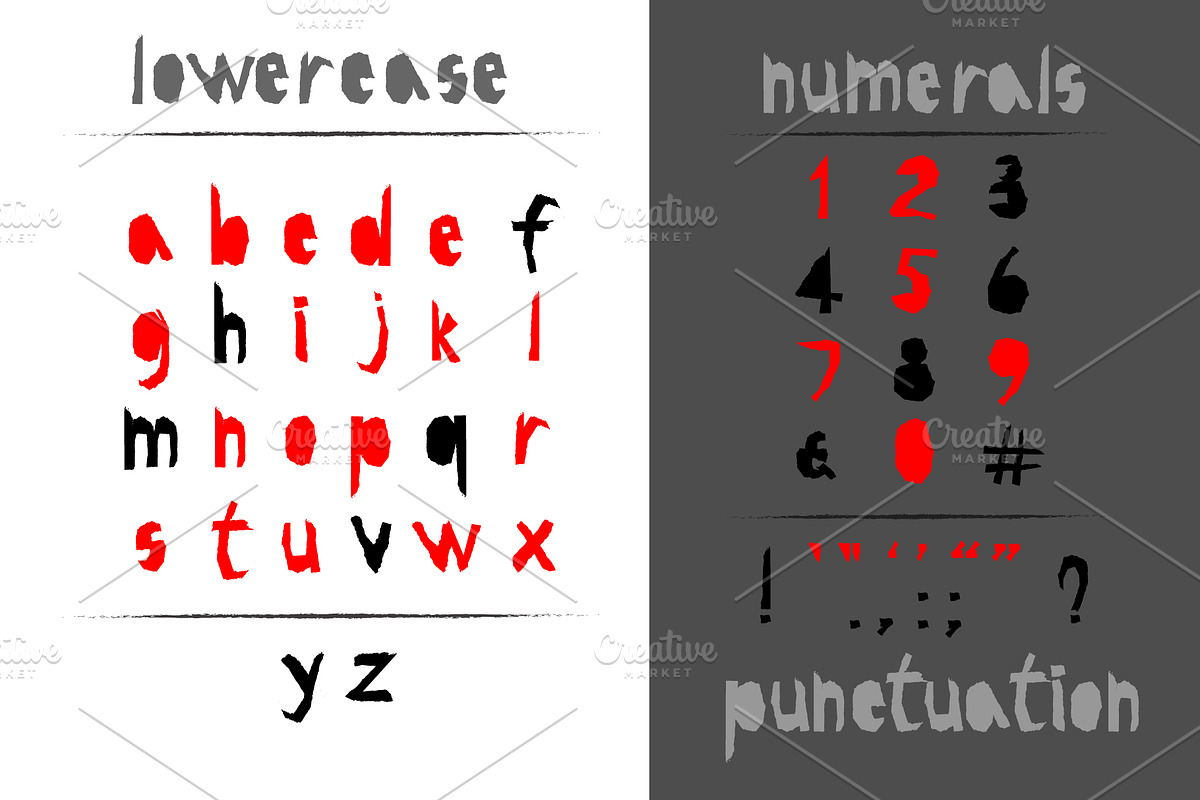Red-and- Black font preview 2