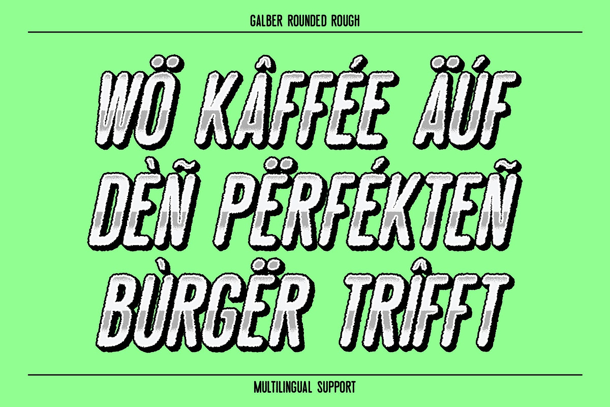 Galber Rounded Rough, a Sans Serif Font by Craft Supply Co. (Photo 7 of 8)