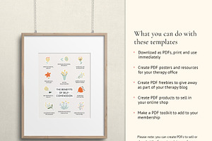 Therapy Tools Canva Template Bundle