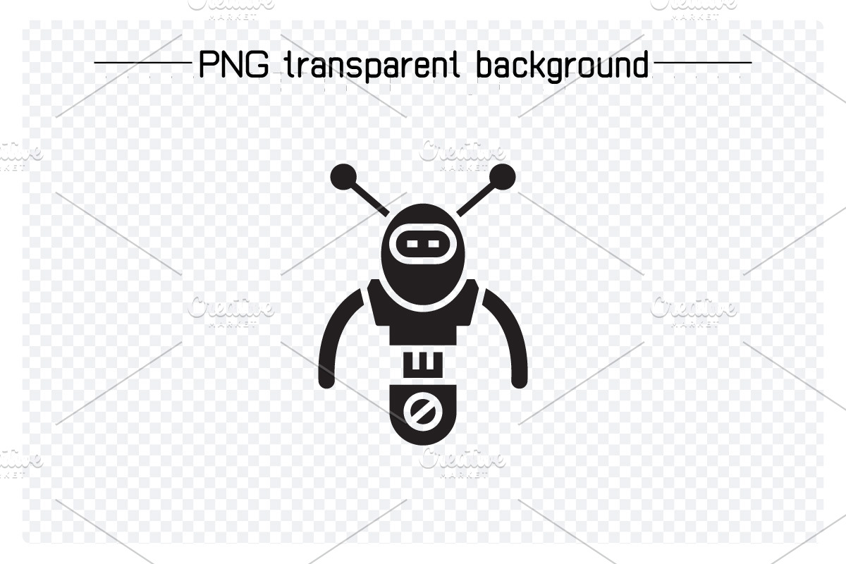 Bundle of Robot Avatars Icons, a Solid Icon by Designfour (Photo 3 of 8)