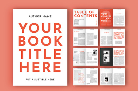 Narrative Book Layout, a Brochure Template by tomsarraipodesign