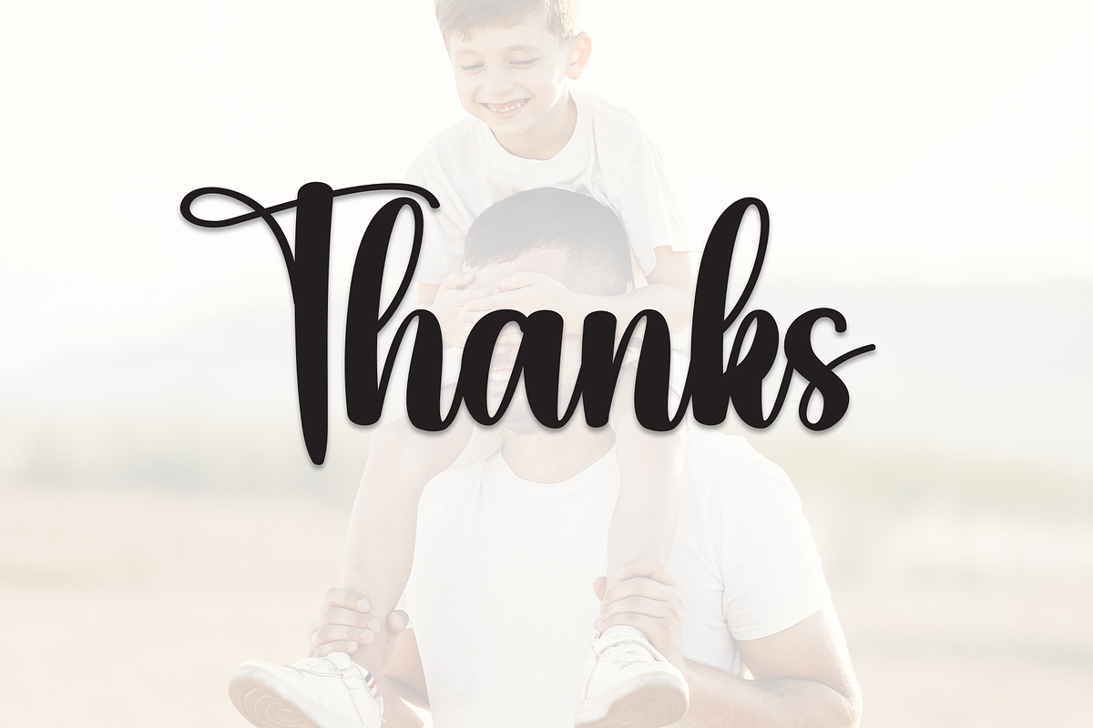 Daddy | Script Font, a Handwritten Font by Scratchones (Photo 9 of 9)
