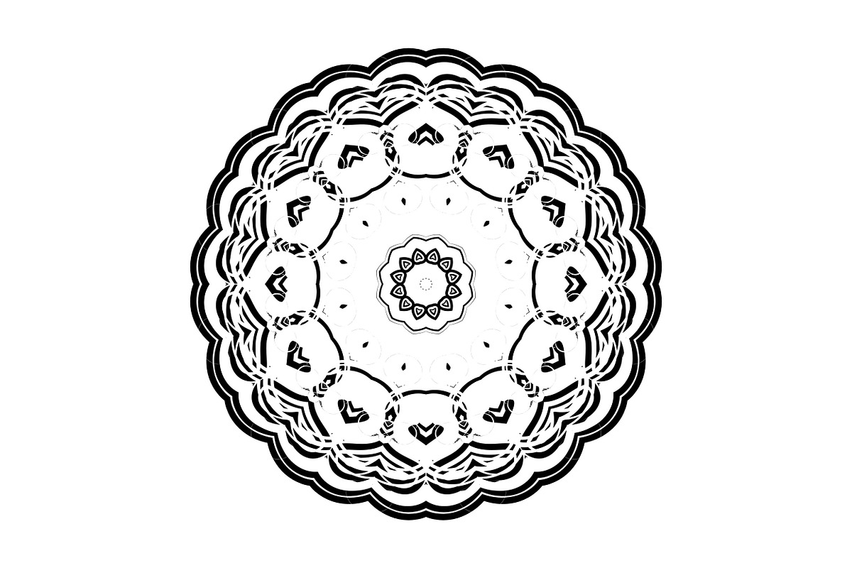 Elegant Mandala Line Art Collection, a Decorative Illustration by NJ Himel (Photo 60 of 101)