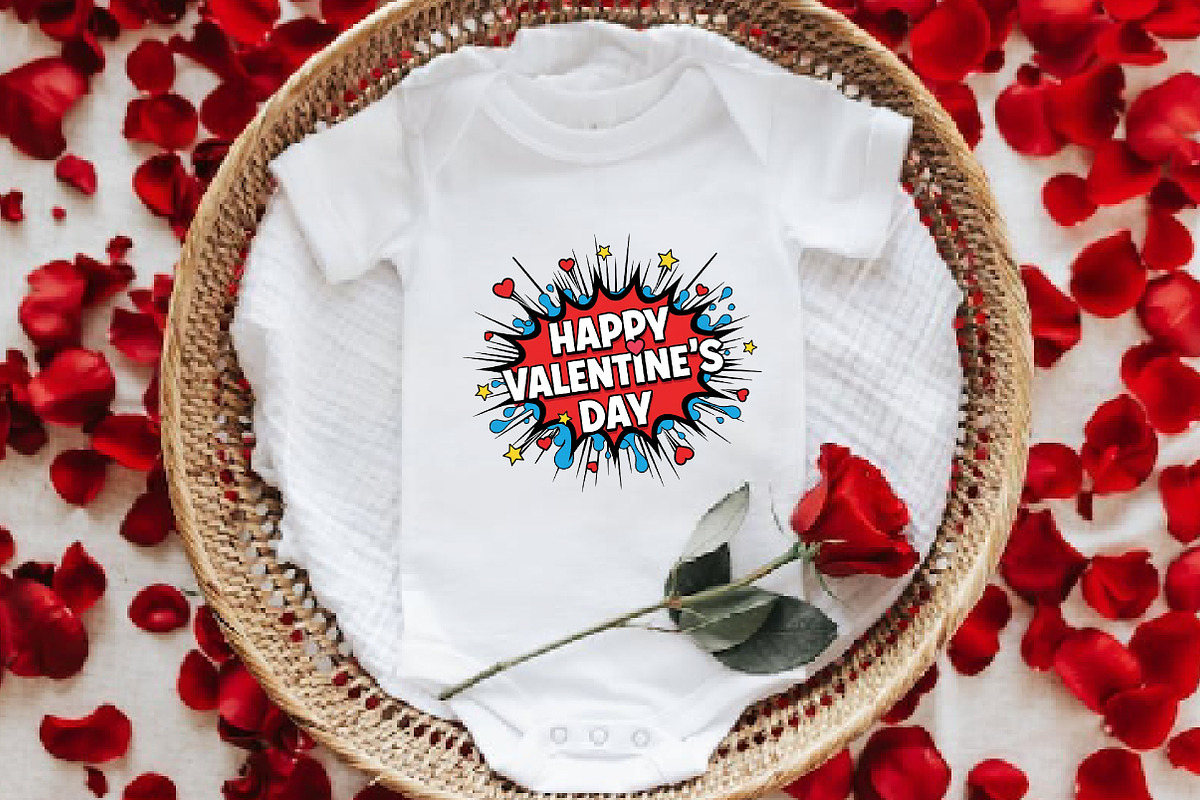 Comic Style Happy Valentine’s Day, an Illustration by DreamArtGraphic (Photo 5 of 6)