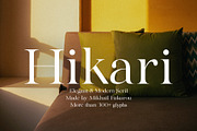 Hikari - Elegant & Modern Serif, a Serif Font by Mikhail Fukurou (Thumbnail 1 of 11)
