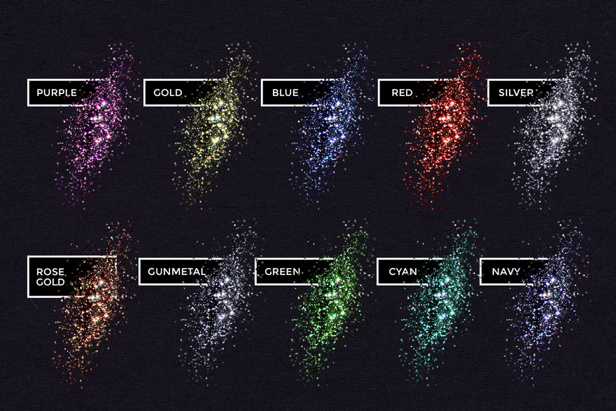 Loose Glitter Photoshop Actions, an Action Add-On by Designdell (Photo 2 of 4)