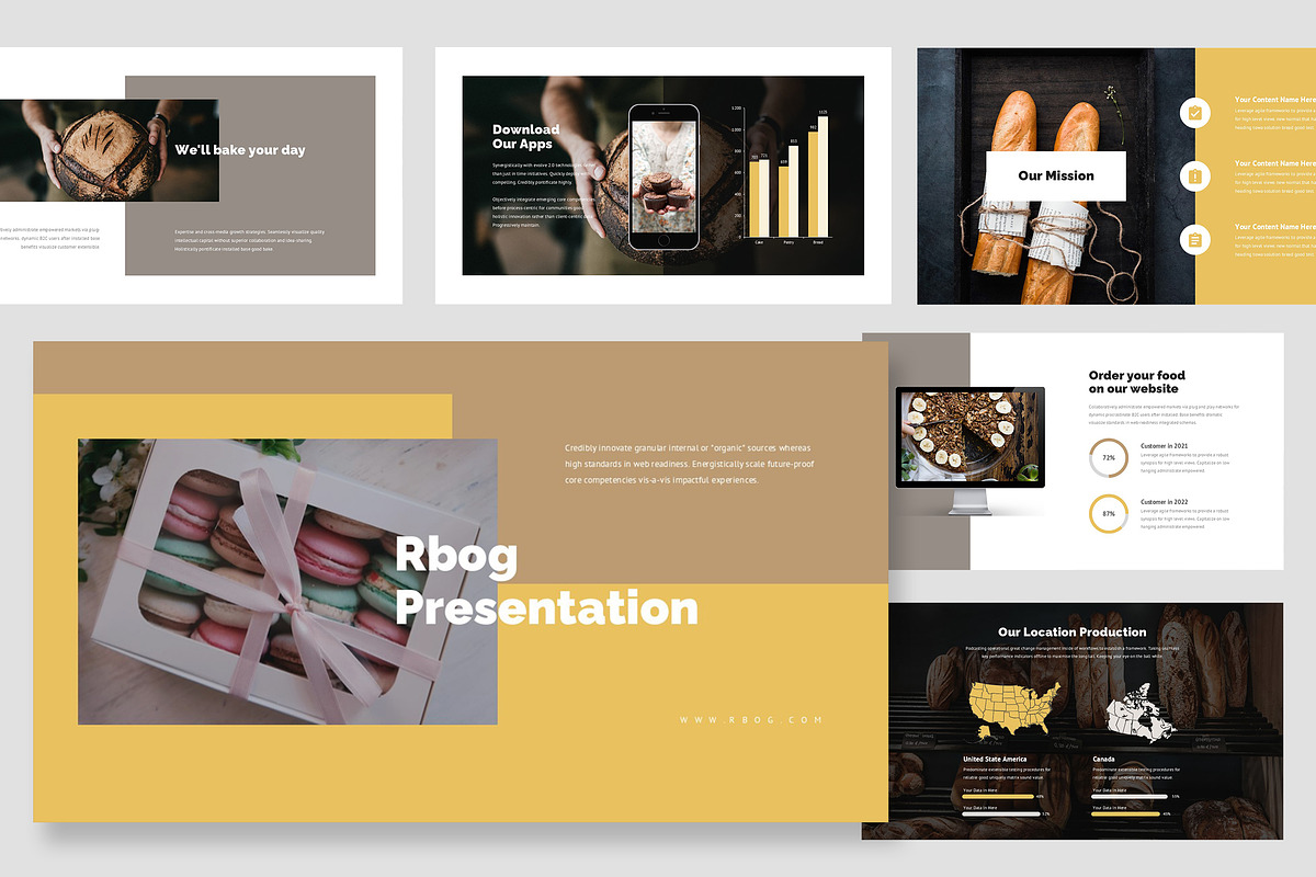 Rbog : Sourdough Shop Google Slides, a Presentation Template by Punkl Camp (Photo 1 of 16)
