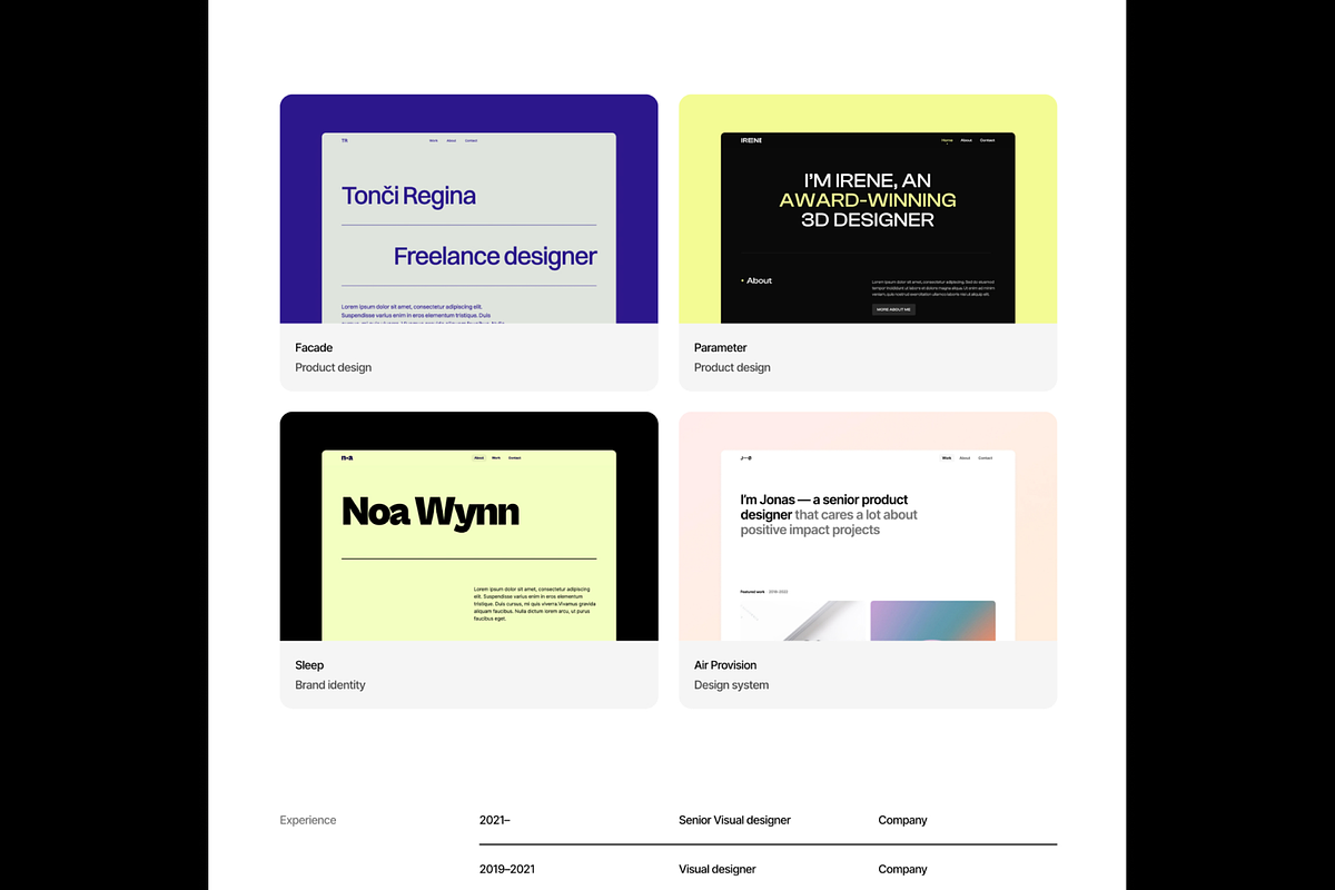 Minimal Design Portfolio · Framer, a Landing Page Template by Bryn Taylor (Photo 3 of 4)